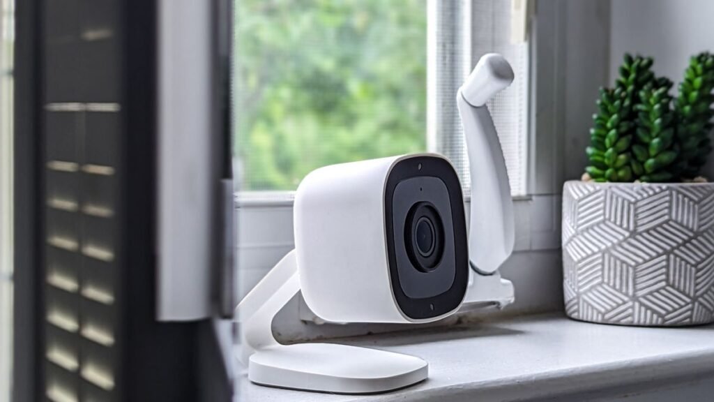 Caméra connectée dans un salon